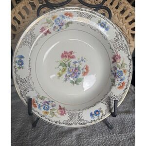 Vintage Floral Edwin M. Knowles China Plate
